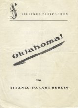 Titania-Palast-Berliner1Festwochen-Program-1951  "Oklahoma!" Cvr