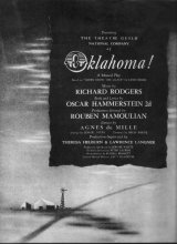 "Oklahoma!" 1951 Broadway-Program