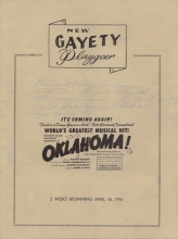 Gayety-Theater-President-Truman signed  "Oklahoma!"