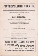 Metro-Theater-Playbill  "Oklahoma!"